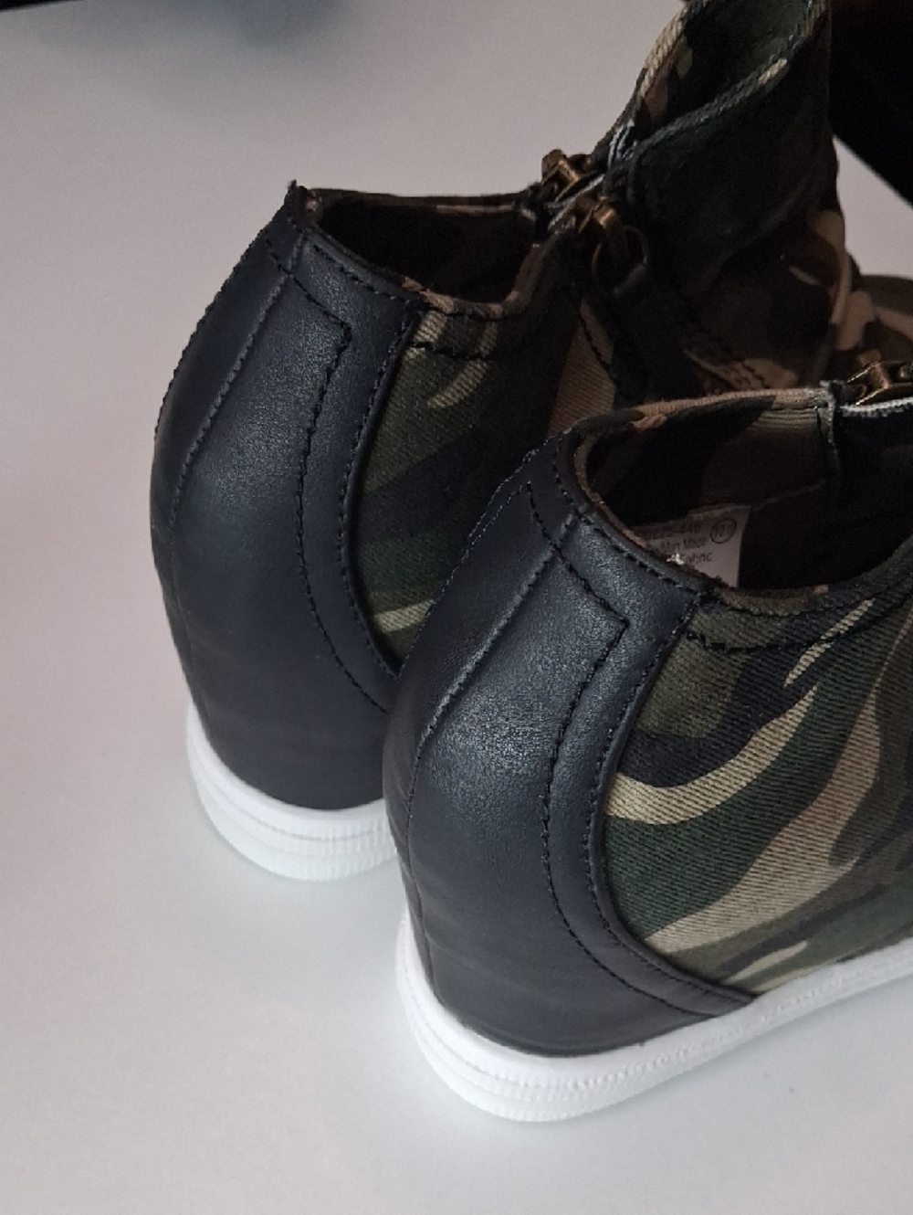 Not Rated Camo High-Top Sneakers in Olive and Black - Picture 10 of 10